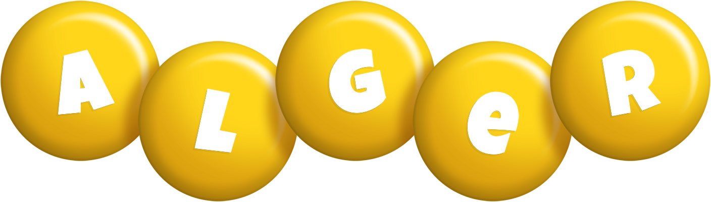 Alger candy-yellow logo