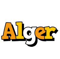 Alger cartoon logo