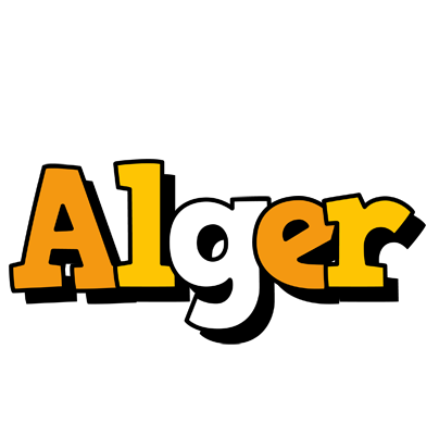 Alger cartoon logo