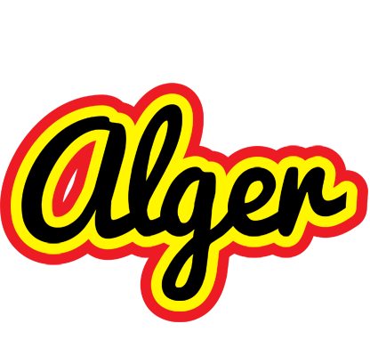 Alger flaming logo