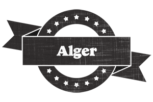 Alger grunge logo