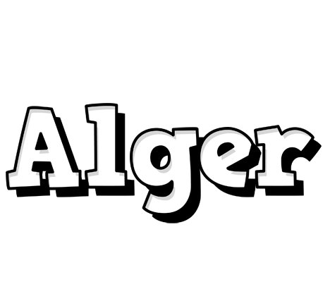 Alger snowing logo