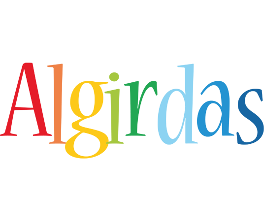 Algirdas birthday logo