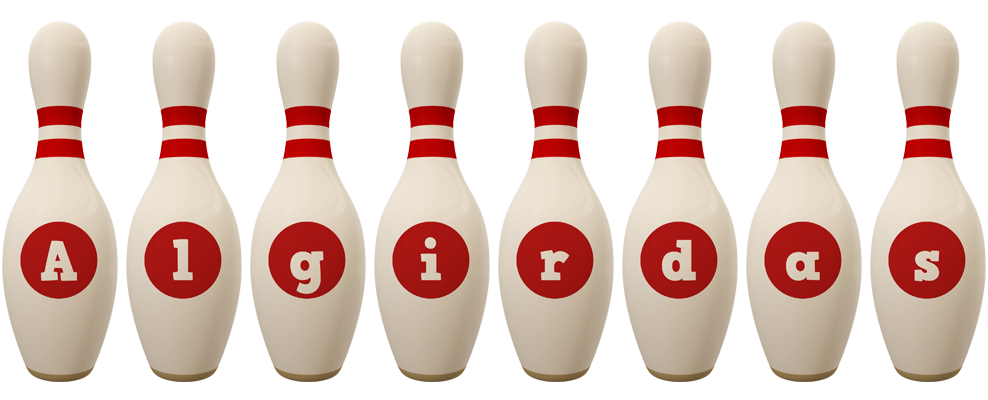 Algirdas bowling-pin logo