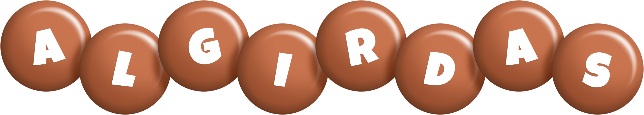 Algirdas candy-brown logo