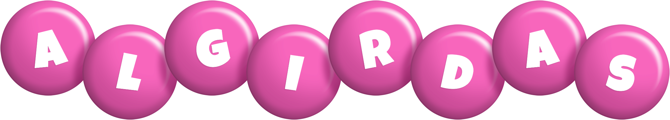 Algirdas candy-pink logo