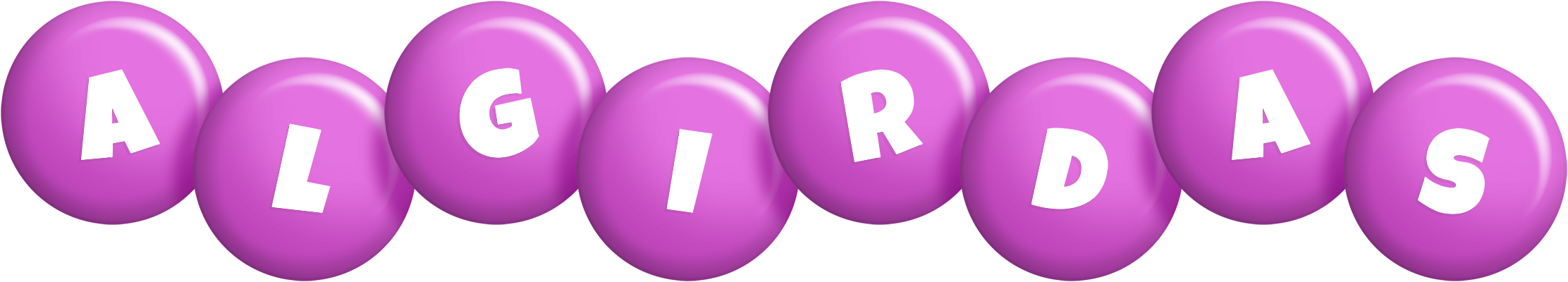 Algirdas candy-purple logo