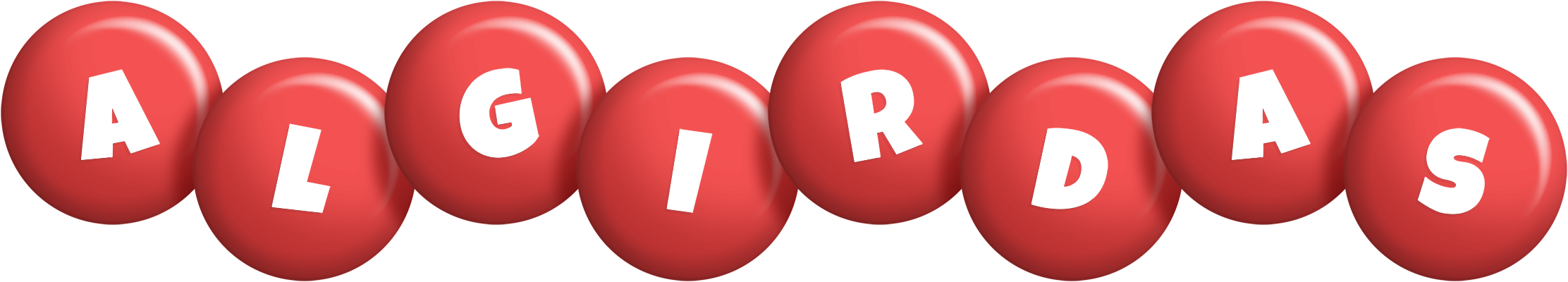 Algirdas candy-red logo