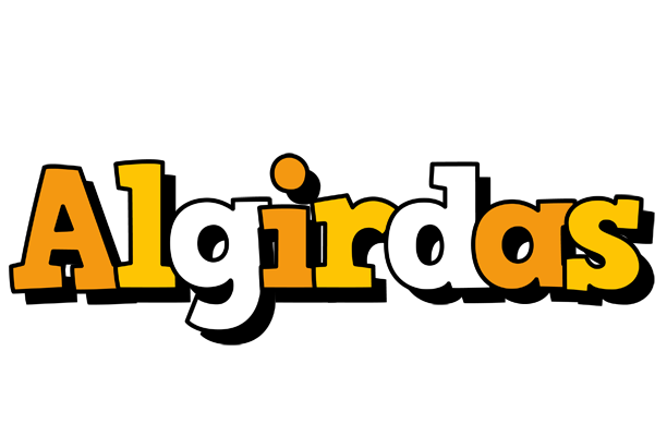 Algirdas cartoon logo