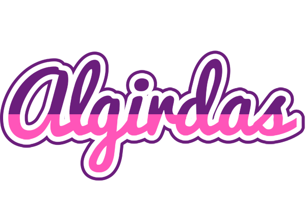 Algirdas cheerful logo