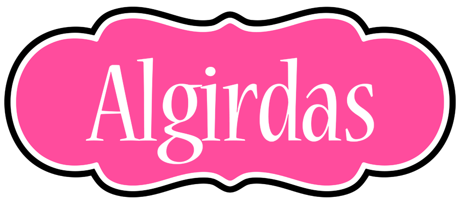Algirdas invitation logo