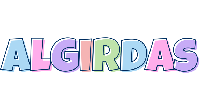 Algirdas pastel logo