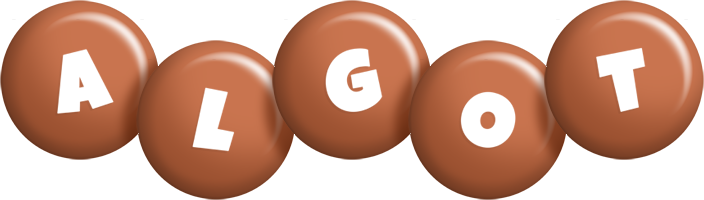 Algot candy-brown logo