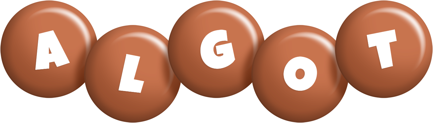 Algot candy-brown logo