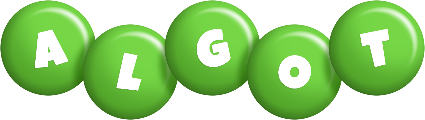 Algot candy-green logo