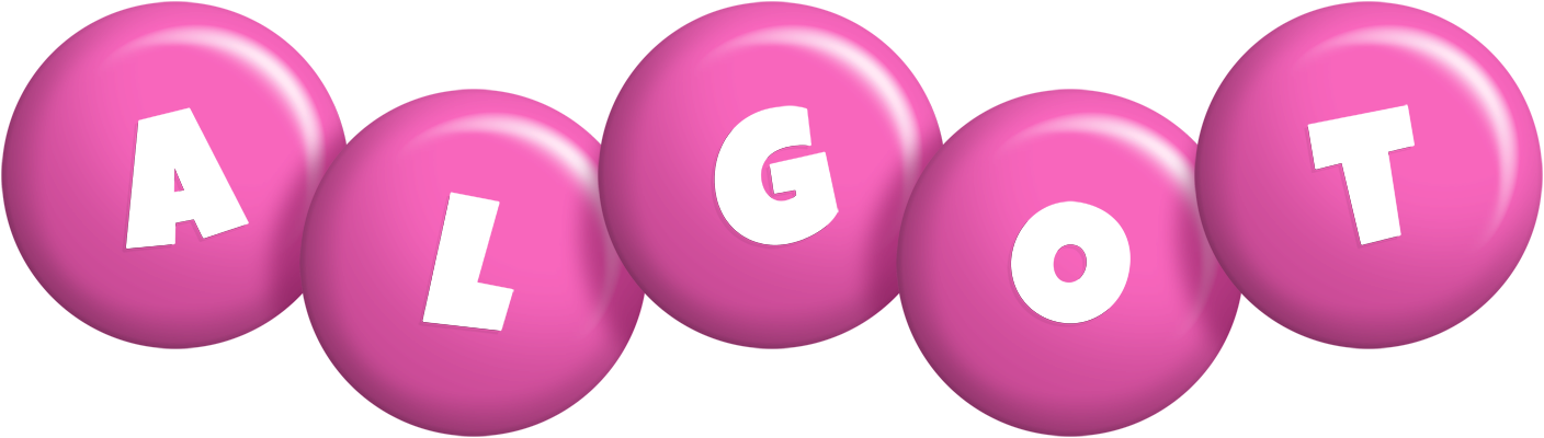 Algot candy-pink logo