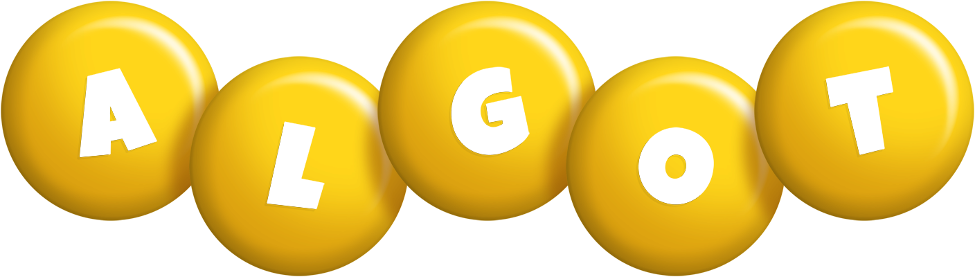Algot candy-yellow logo