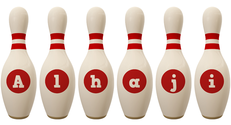 Alhaji bowling-pin logo