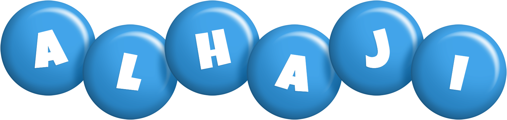 Alhaji candy-blue logo