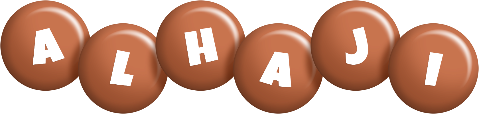 Alhaji candy-brown logo