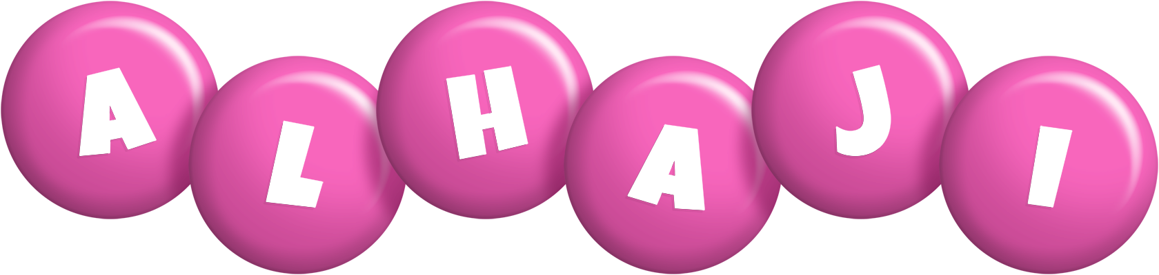 Alhaji candy-pink logo