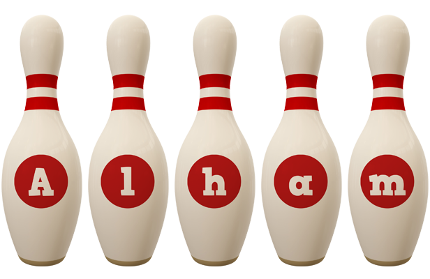 Alham bowling-pin logo