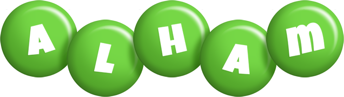 Alham candy-green logo