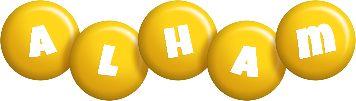 Alham candy-yellow logo