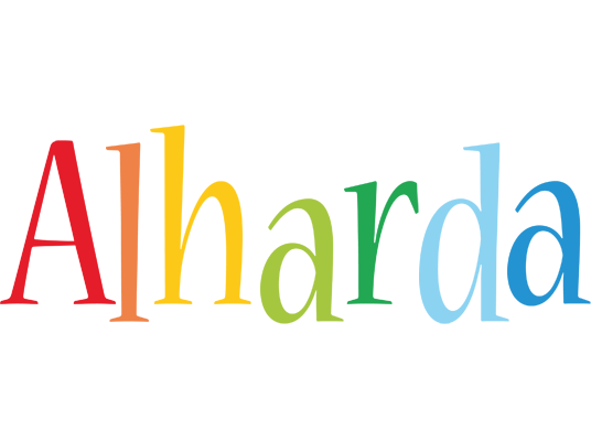 Alharda birthday logo