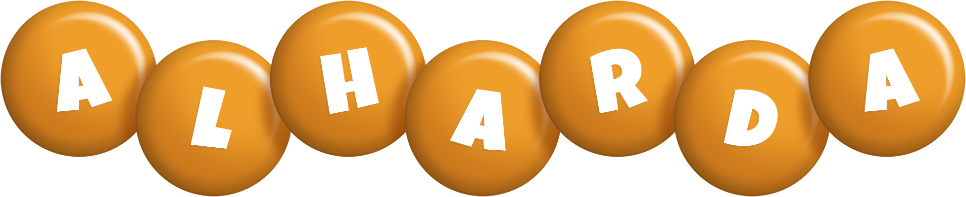 Alharda candy-orange logo