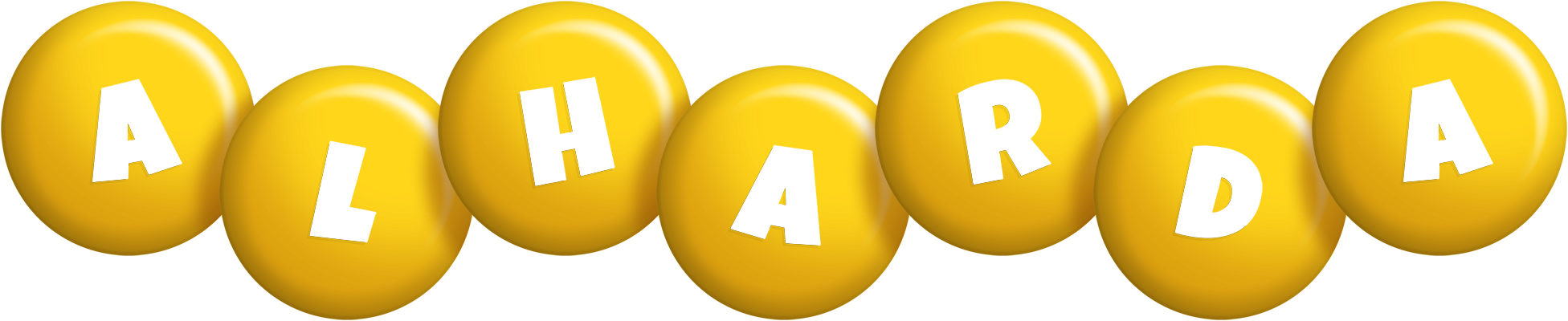Alharda candy-yellow logo