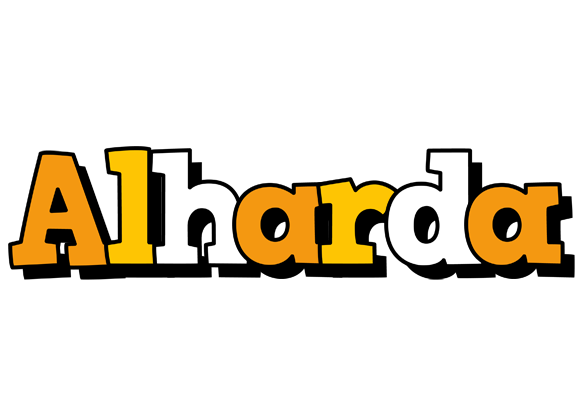 Alharda cartoon logo