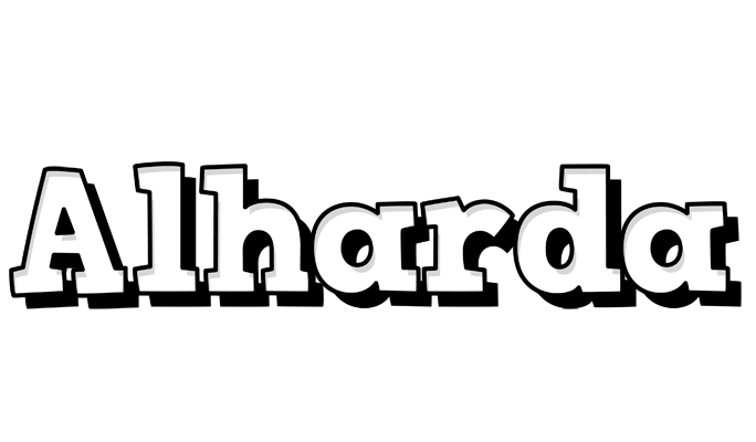 Alharda snowing logo