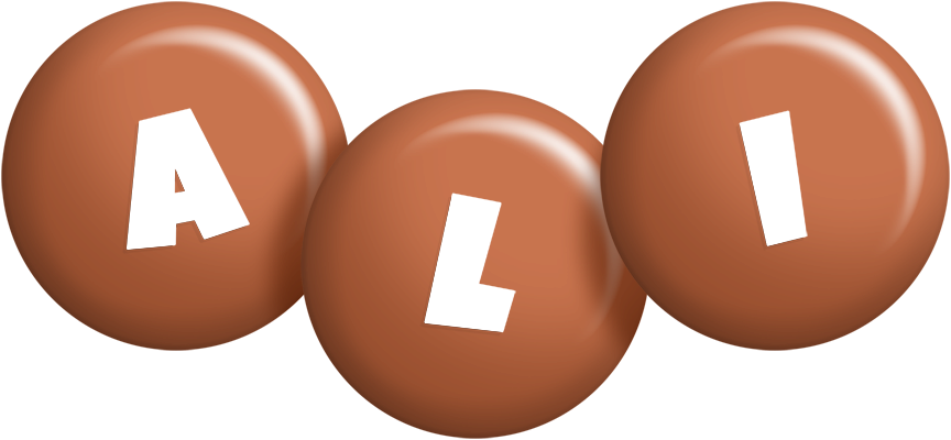 Ali candy-brown logo