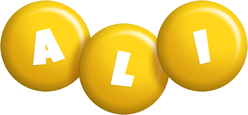 Ali candy-yellow logo