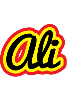 Ali flaming logo