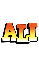 Ali sunset logo
