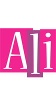 Ali whine logo