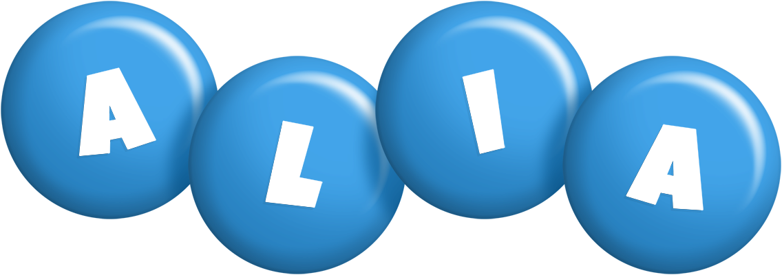Alia candy-blue logo