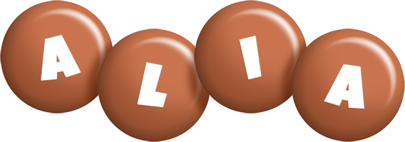 Alia candy-brown logo