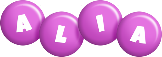 Alia candy-purple logo