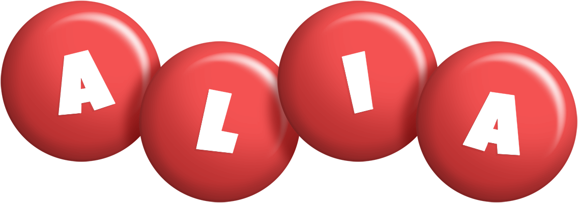 Alia candy-red logo