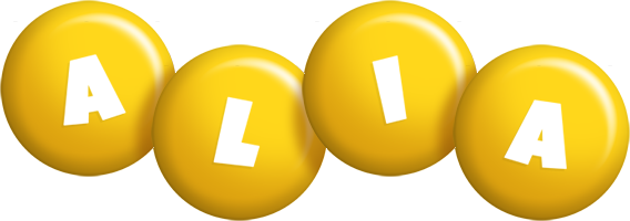 Alia candy-yellow logo