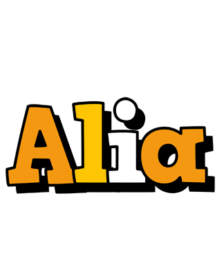 Alia cartoon logo