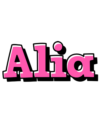 Alia girlish logo