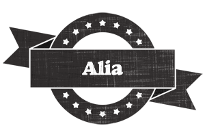 Alia grunge logo