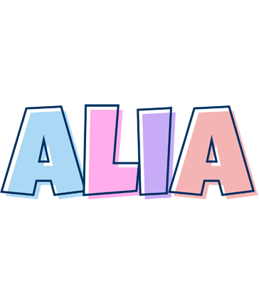 Alia pastel logo