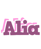 Alia relaxing logo