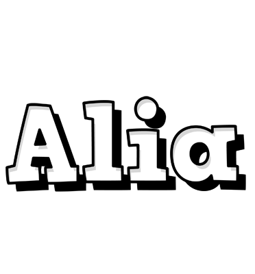 Alia snowing logo