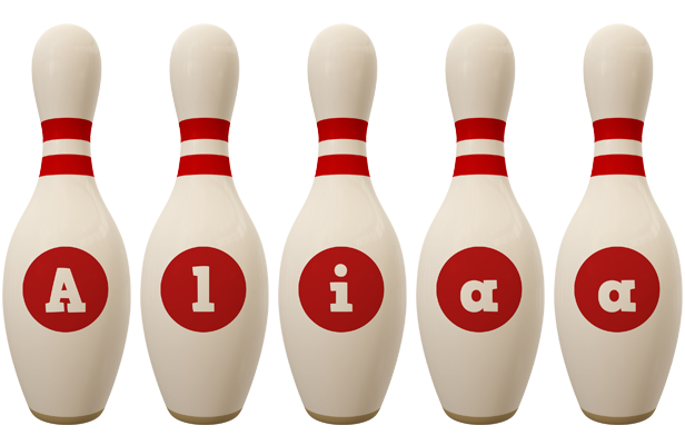 Aliaa bowling-pin logo
